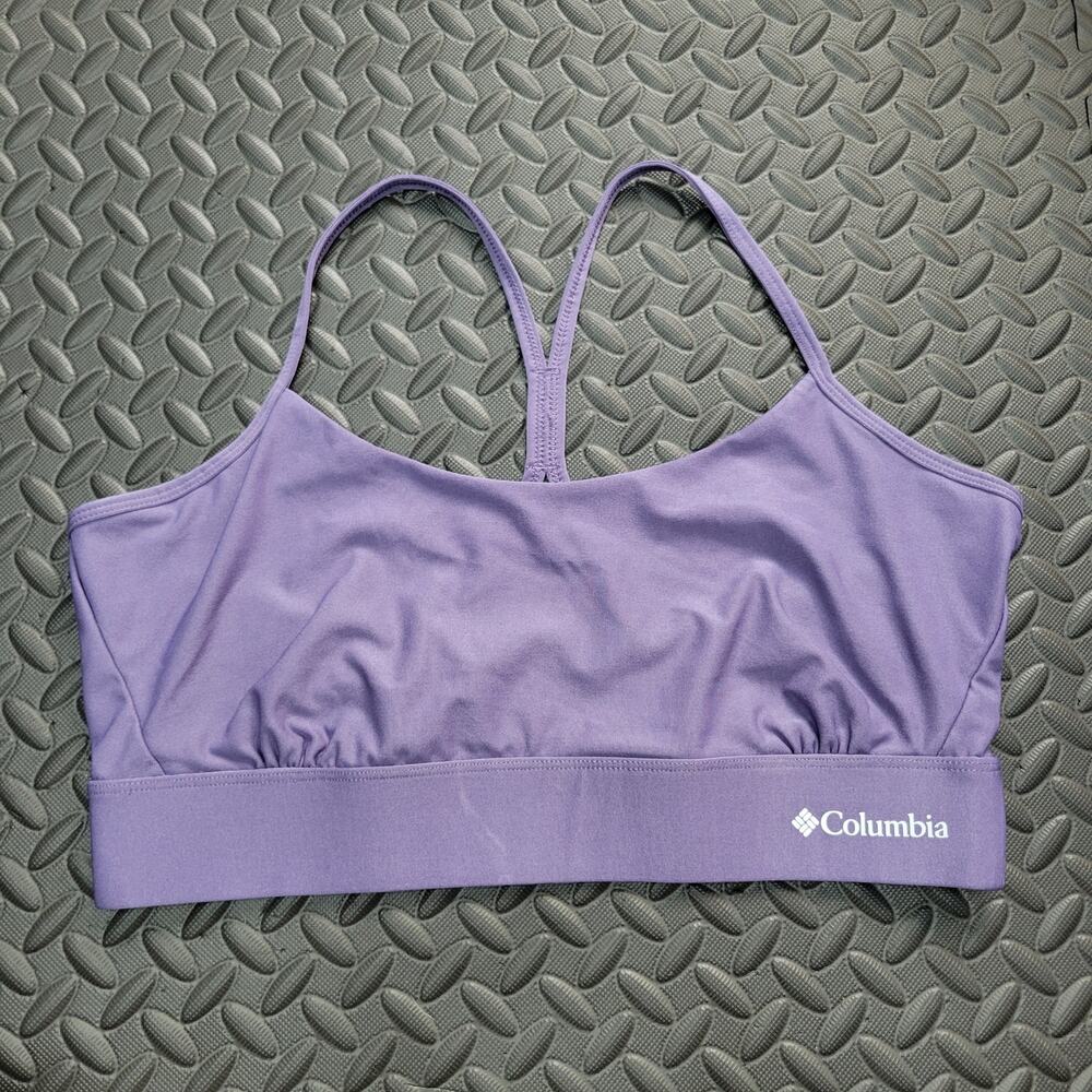 Columbia Racerback Sports Bra Large Activewear Athleisure Fitness Gorpcore Gym